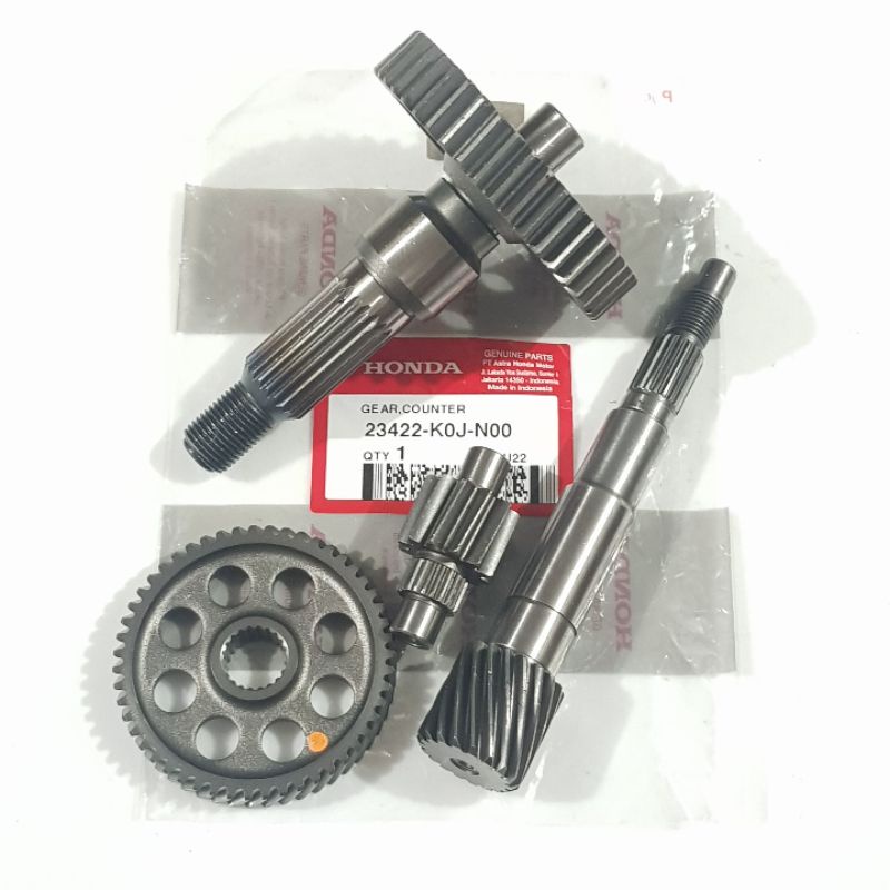 Jual GIGI GEAR GIR RASIO KOMPLIT SET BESAR KECIL AS PULLY AS RODA HONDA ...