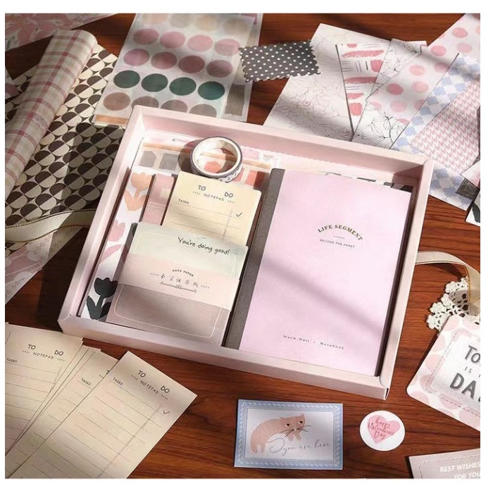Jual Journal Kit Set Gift Box - Agenda Lucu - Set Buku Tulis - Journal ...