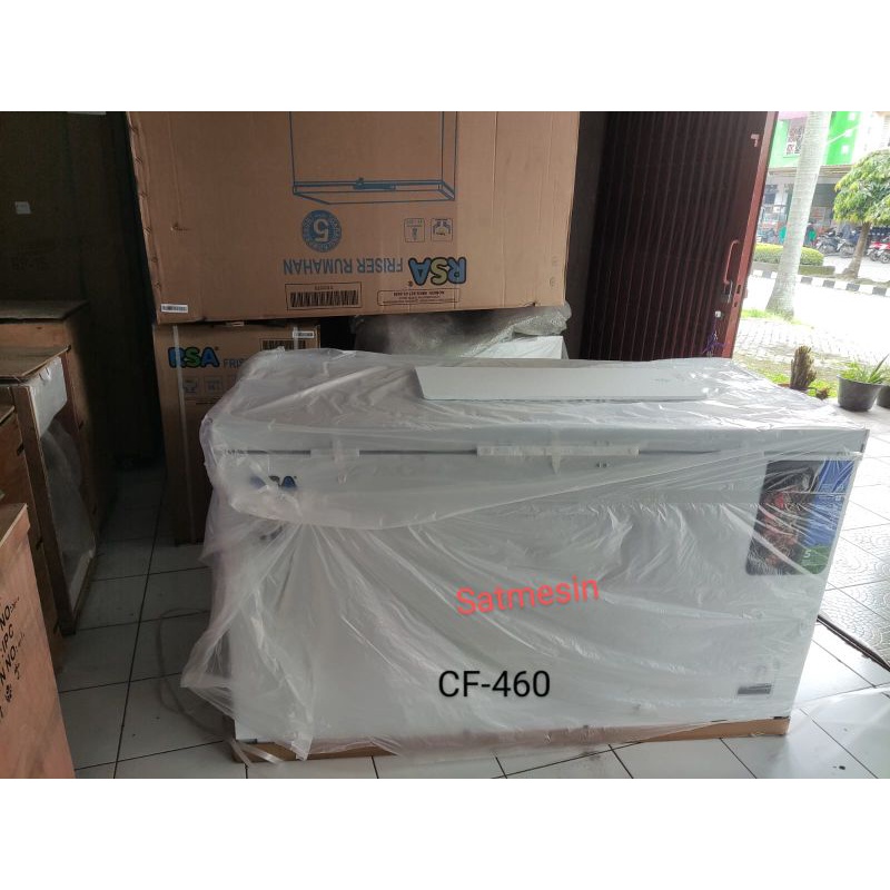 Jual chest freezer box CF 460 RSA kulkas pembeku Frozen food 420 liter ...