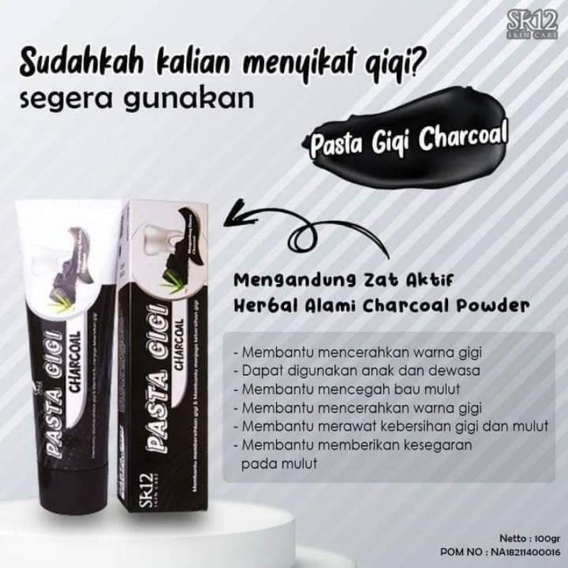 Jual Pasta Gigi Charcoal Dan Siwak Sirih Sr Untuk Menghilangkan Karang Gigi Dan Plak Bau