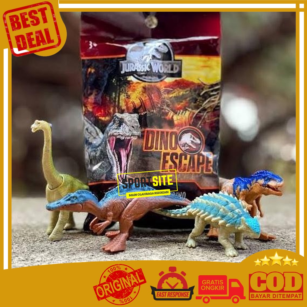 Jual Jurassic World Dino Escape Mini Action Dinosaurus Triceratops