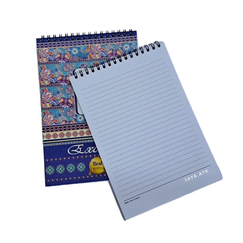 Jual BUKU BLOCK NOTE A5 BATIK TEBAL 50 LBR BLOK NOTE SEMINAR RING ATAS ...