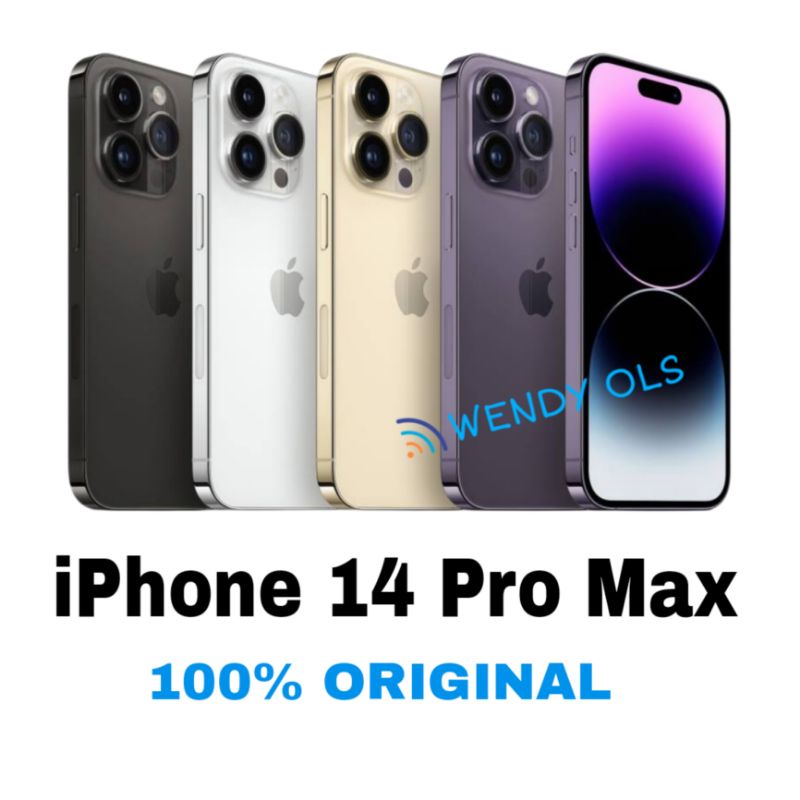 Jual iPhone 14 Pro Max 5G 128GB 256GB 512GB 1TB SPACE BLACK GOLD SILVER