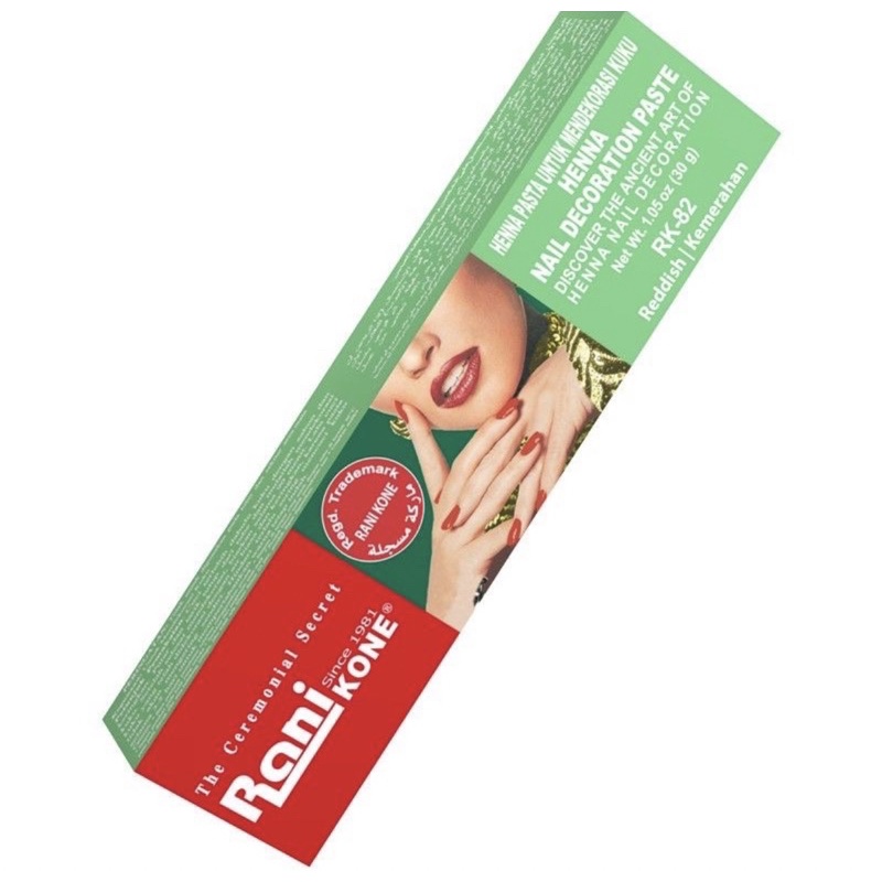 Jual Henna Kutek Halal Untuk Sholat Rani Kone Nail Art Reddish ...