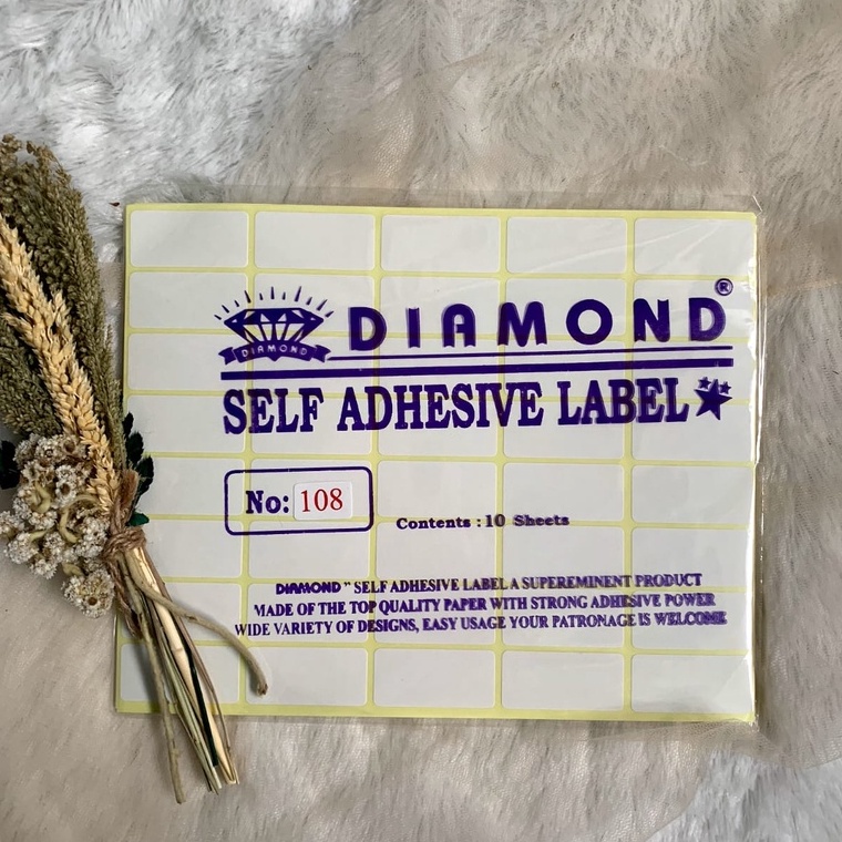 Jual Label 108 Sticker (400 label) 3,8 x 1,8 cm isi 10 Lembar / Label ...