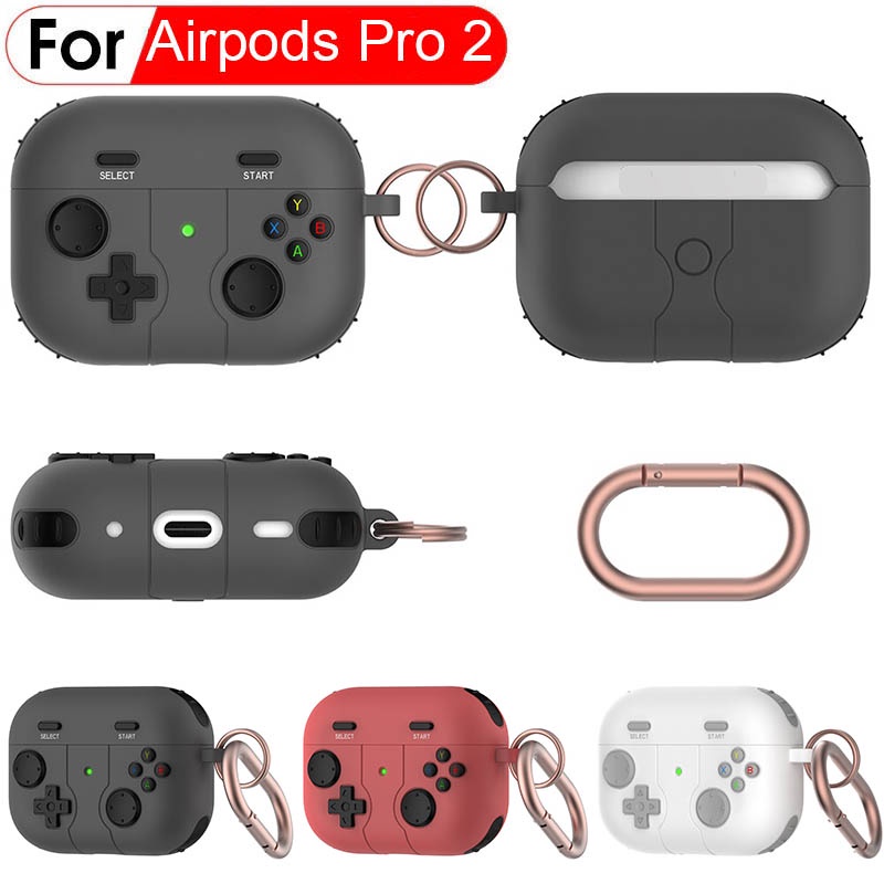 Jual Gamepad Silicone Case Airpods Pro 2 with Keychain - Casing Cover ...