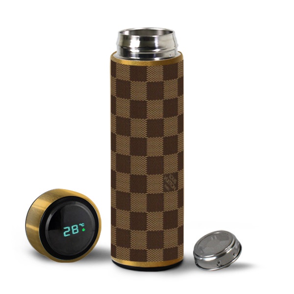 Jual LV Brown Botol Termos LED Suhu Custom Tumbler | Shopee Indonesia