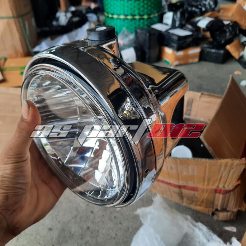 Jual Reflektor Lampu Depan ninja ss chrome copy original kualitas mirip