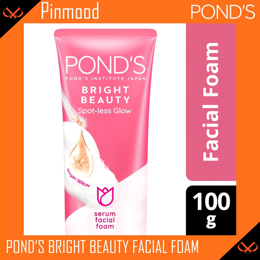 Jual PONDS BRIGHT BEAUTY SPOT-LESS GLOW [ 100 G ] SERUM FACIAL FOAM ...