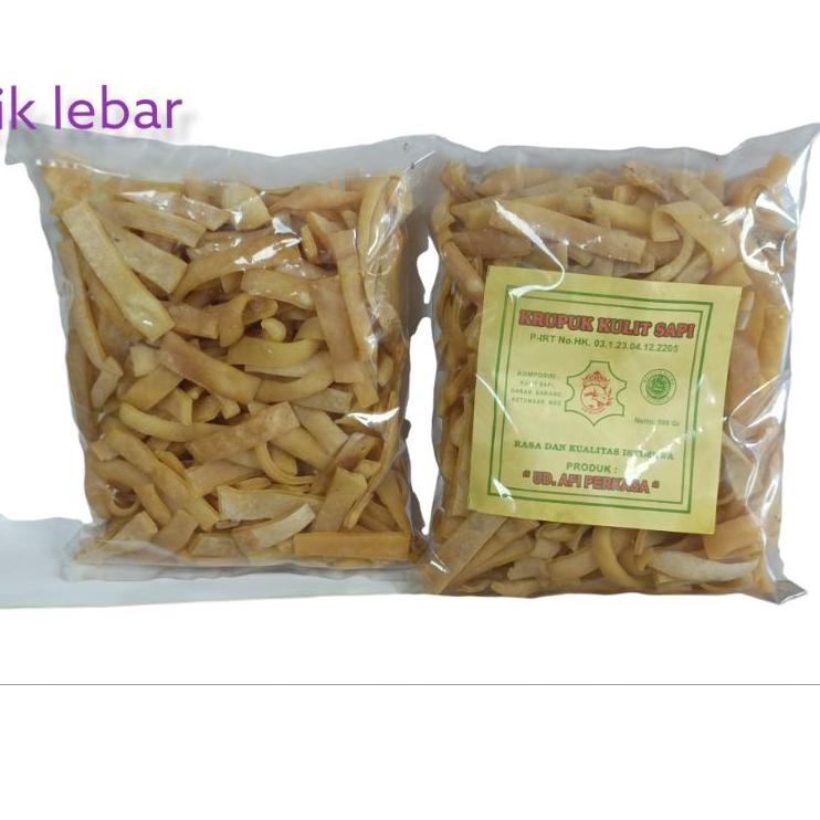 Jual Hadir Hebat Krecek Rambak Stik Lebar Krupuk Kulit Sapi Gr Shopee Indonesia