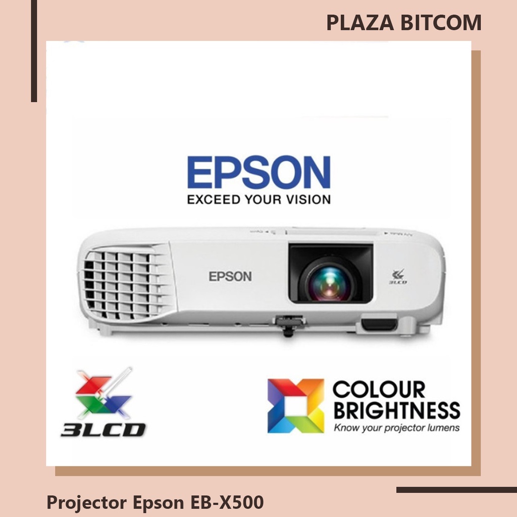 Jual Projector EPSON EB-X500 XGA, 3600 Ansi Lumens, HDMI | BITCOM PLAZA ...