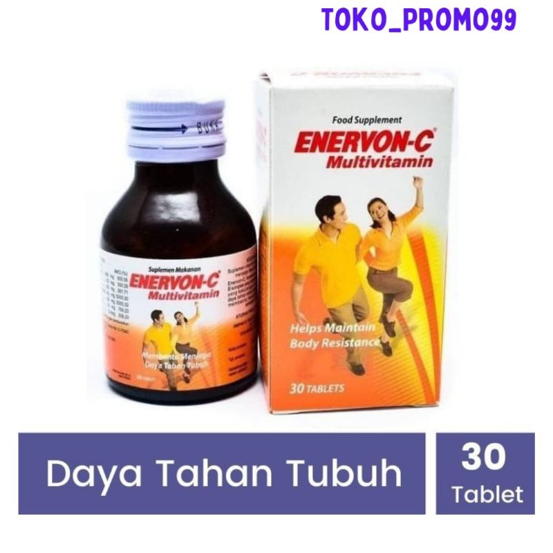 Jual Enervon C multivitamin 30 tablet (expired juni 2024) Shopee