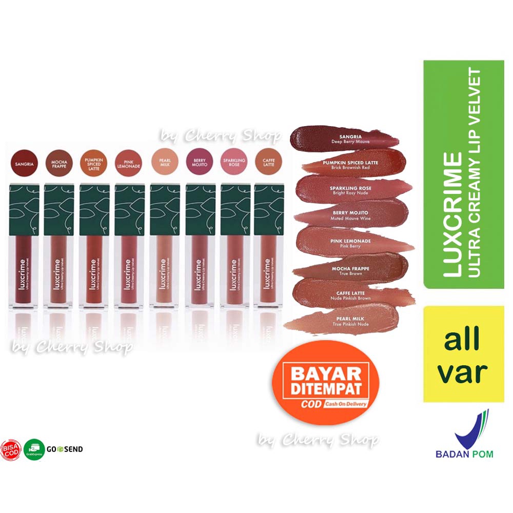 Jual [velvet Lip Cream] [bpom] Luxcrime Ultra Creamy Lip Velvet