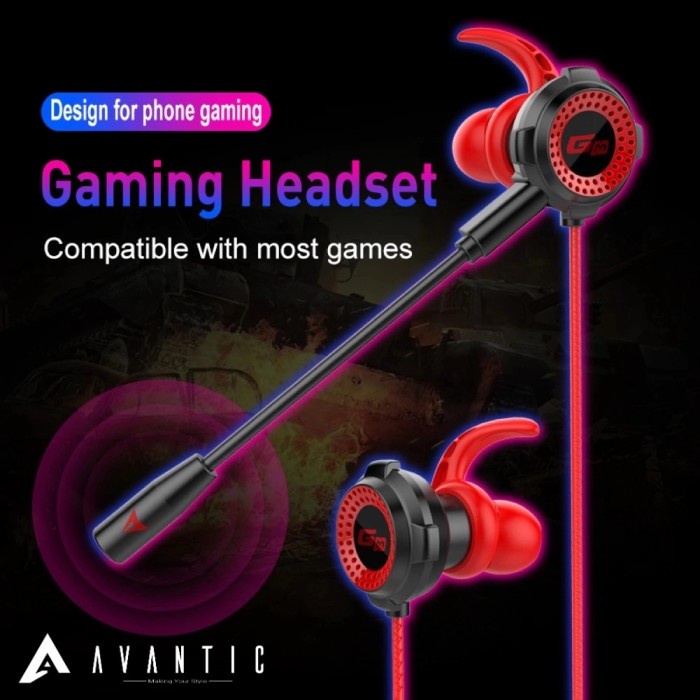 Jual Star Headset Gaming G11A Universal Kabel Dual Mic 3.5Mm Audio