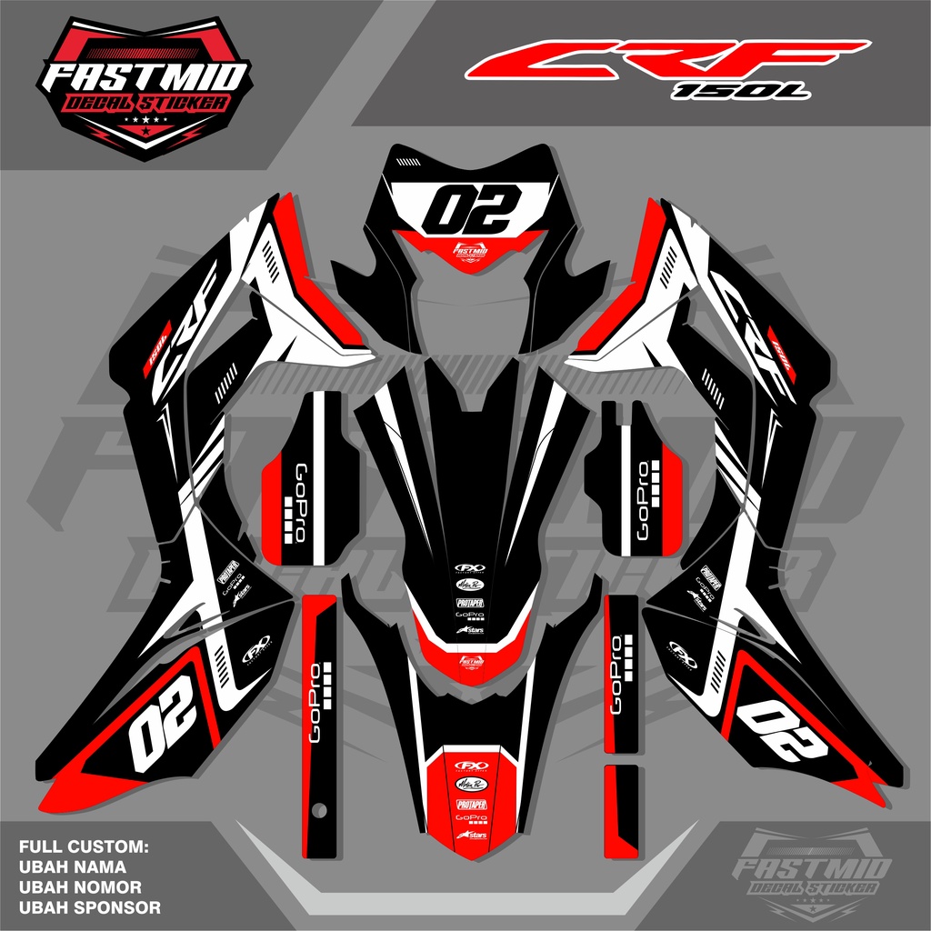 Jual Decal Crf L Full Body Decal Crf Stiker Crf L Shopee