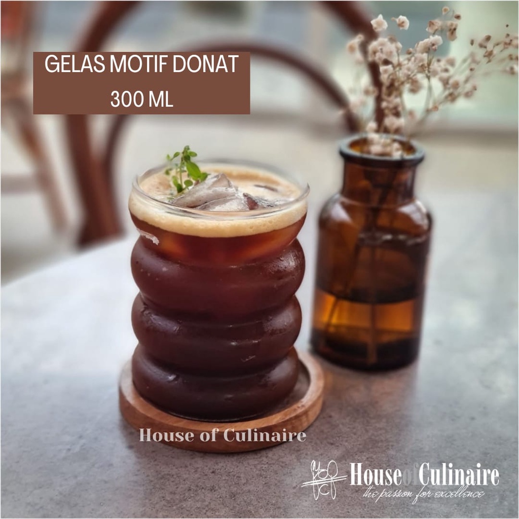 Jual Gelas Mocktail Kopi Model Donat 300 Ml Gelas Kafe Shopee Indonesia 0285