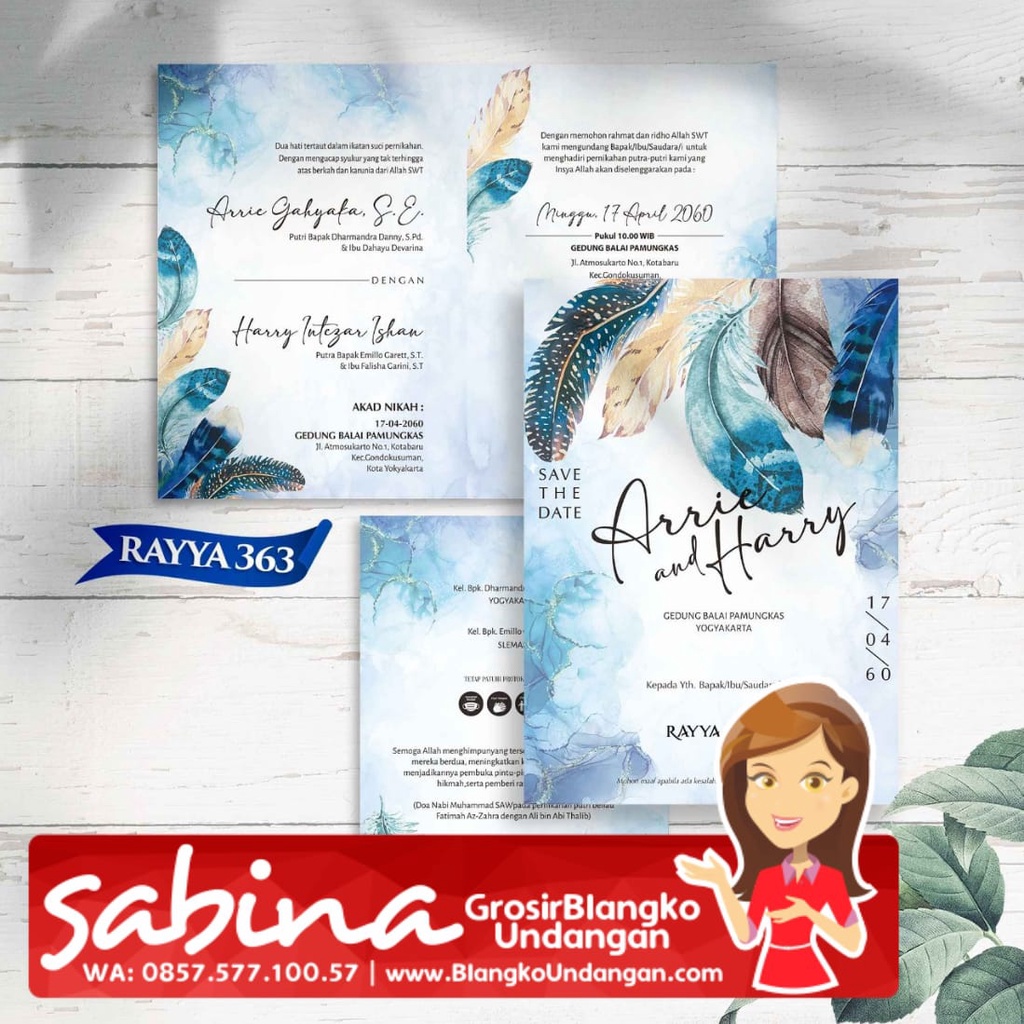 Jual BLANGKO UNDANGAN RAYYA 363 | SABINA UNDANGAN | Shopee Indonesia