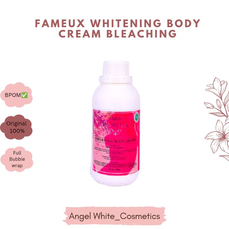 Jual ORIGINAL 100 FAMEUX WHITENING BODY CREAM BLEACHING 250 & 500 ML
