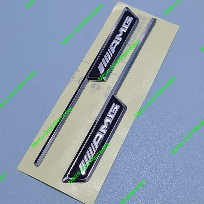 Jual 1SET EMBLEM FENDER LOGO AMG MERCEDES BENZ EMBLEM STICKER AMG MERCY ...