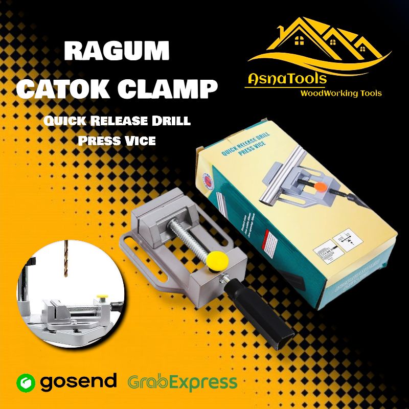 Jual Ragum Catok Stand Drill Quick Release Drill Press Vice Penjepit ...