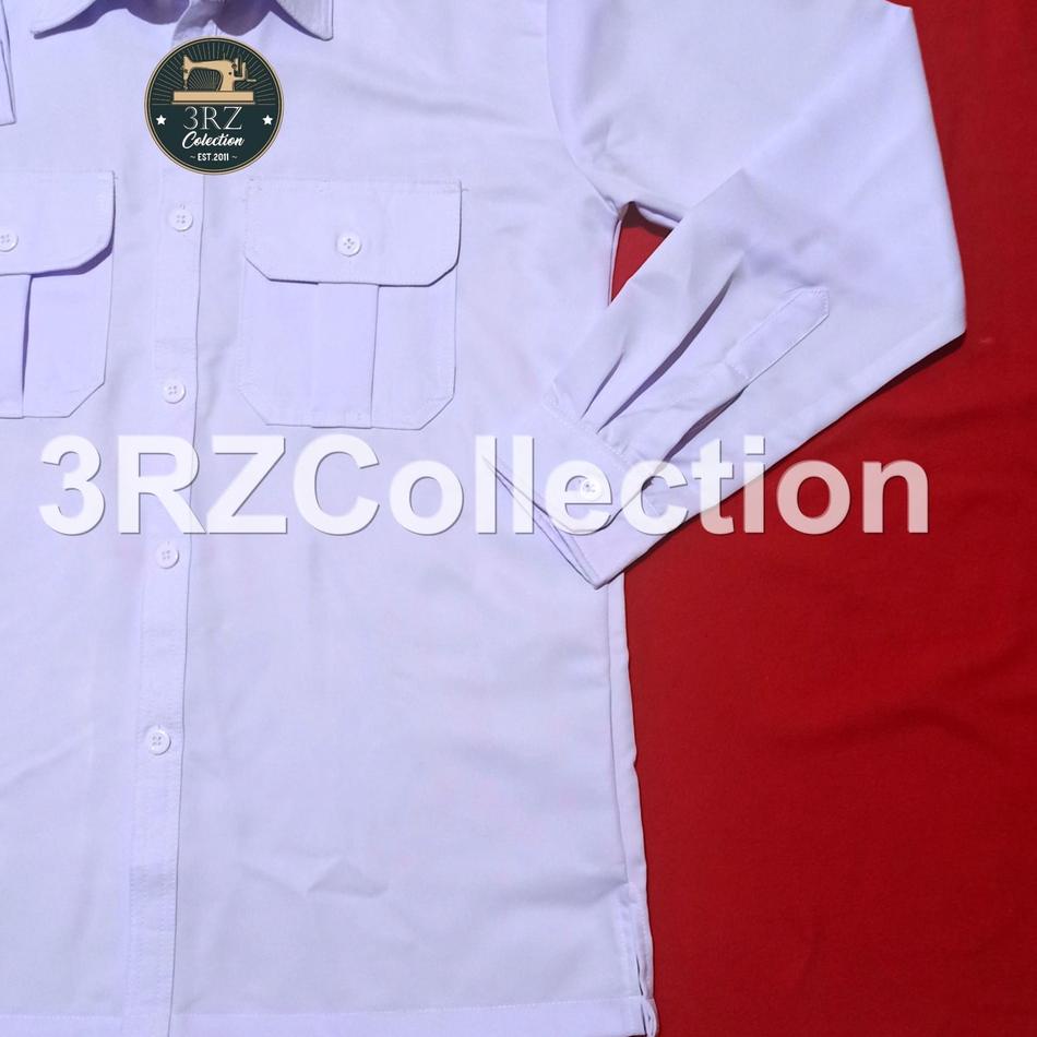 Jual Gpgt Baju Pdh Putih Pria Kemeja Dinas Putih Pria Lengan Panjang Seragam Pns Putih Pria Baju