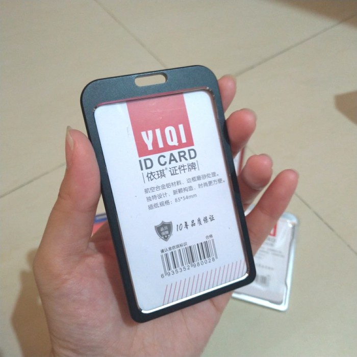 Jual Namecard Tempat Id Card Alumunium Besi Kuat Kantor | Shopee Indonesia