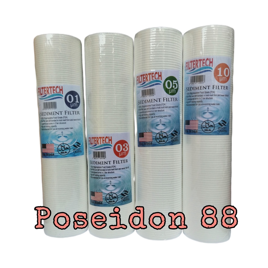Jual PROMO LAUNCHING 4 PCS Cartridge Filter Air Kotor Sumur Air Galon ...