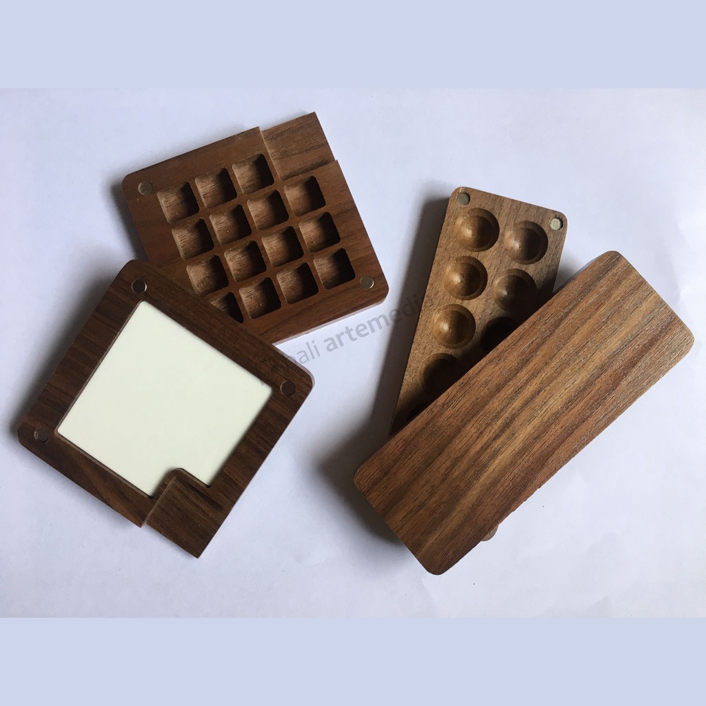 Jual Wooden Color Disk UK/ Size 12x4.7 cm & 7.8x7.8 cm | Shopee Indonesia