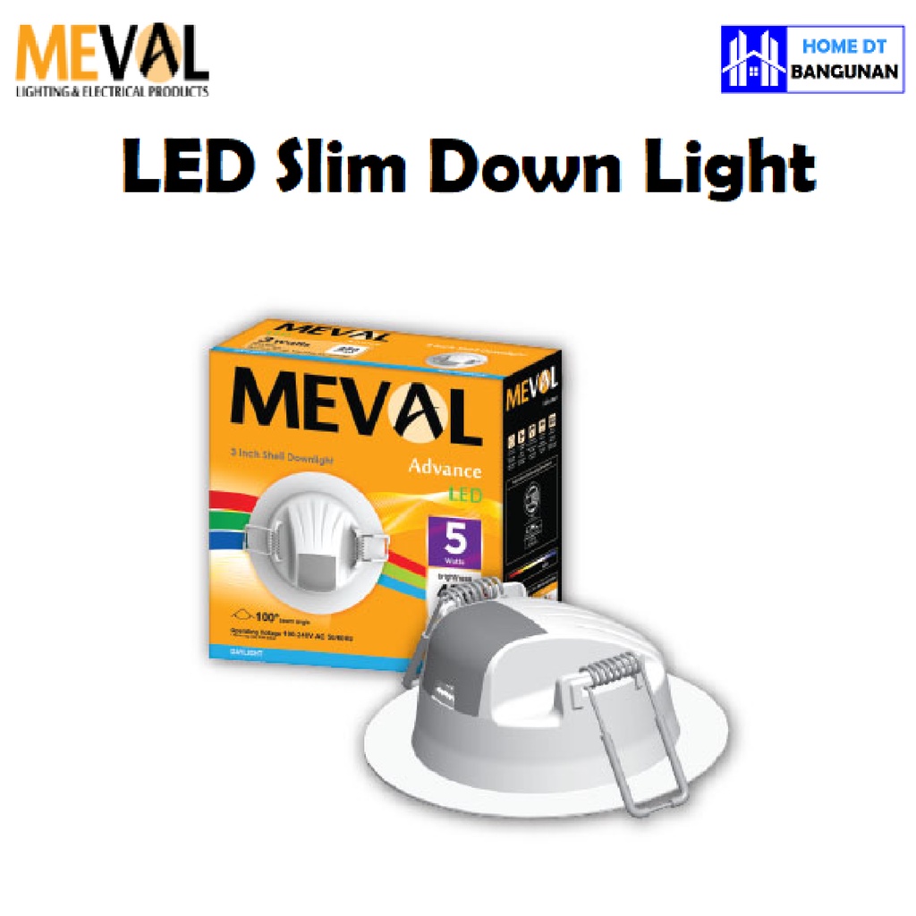 Jual Lampu LED Downlight Shell 5 inch 7W 6 inch 11 W - Round, Putih ...