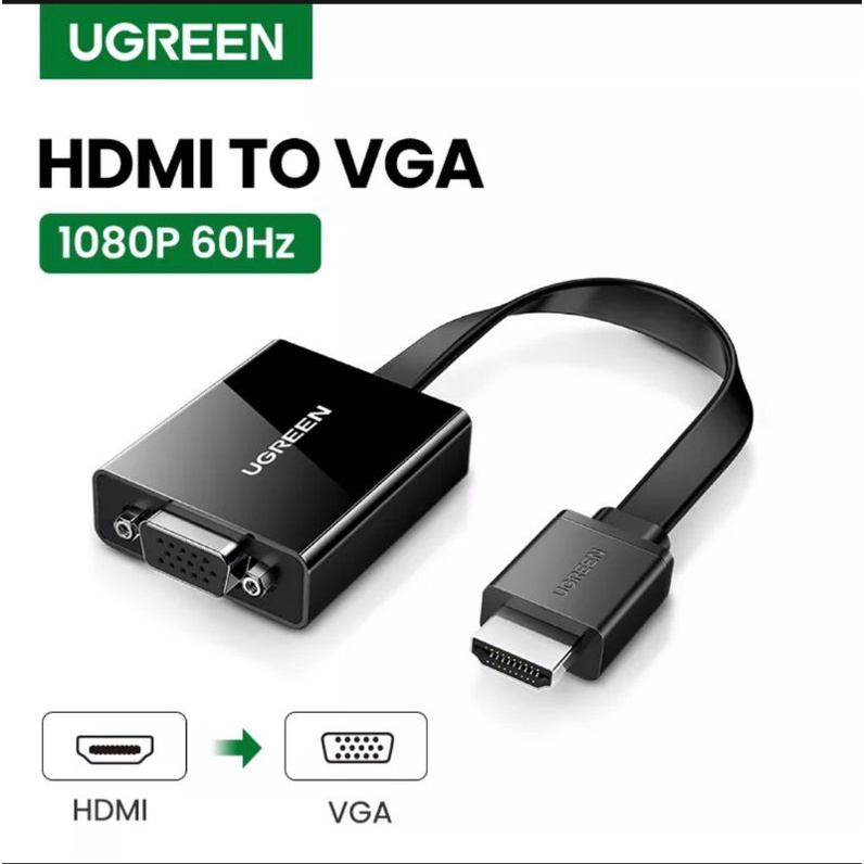 Jual Ugreen 40248 40253 40224 40264 50945 Converter Vga to Hdmi Display