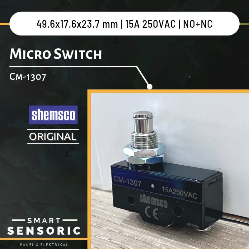 Jual Shemsco CM-1307 Limit Switch Micro Switch Setara Z-15GQ-B Omron ...