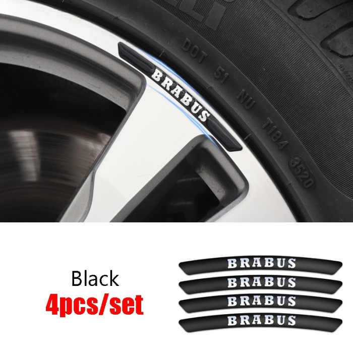 Jual 4 Pcs Emblem Badge Alumunium Sticker Velg Mercedes Benz AMG Wheel ...