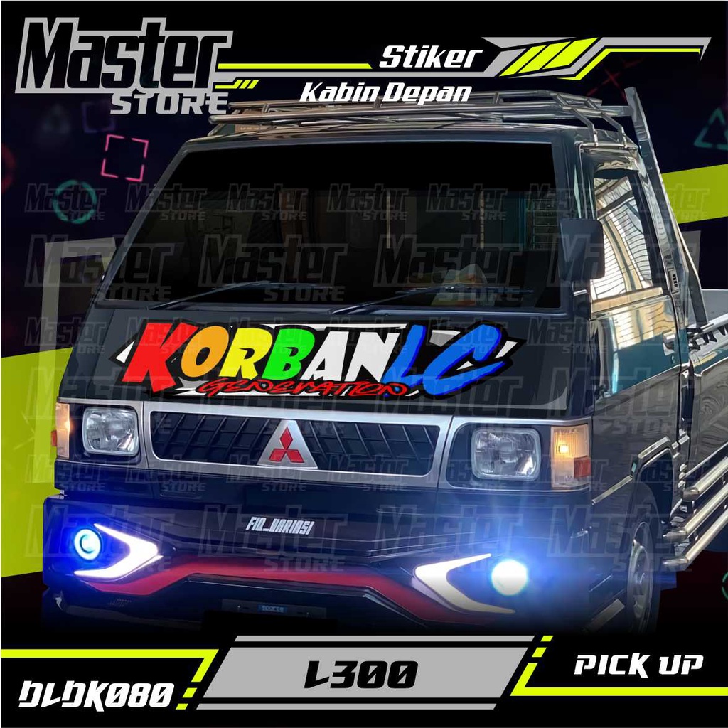 Jual Stiker Decal Kabin Depan KORBAN LC All Pick Up Pick Up L300 ...