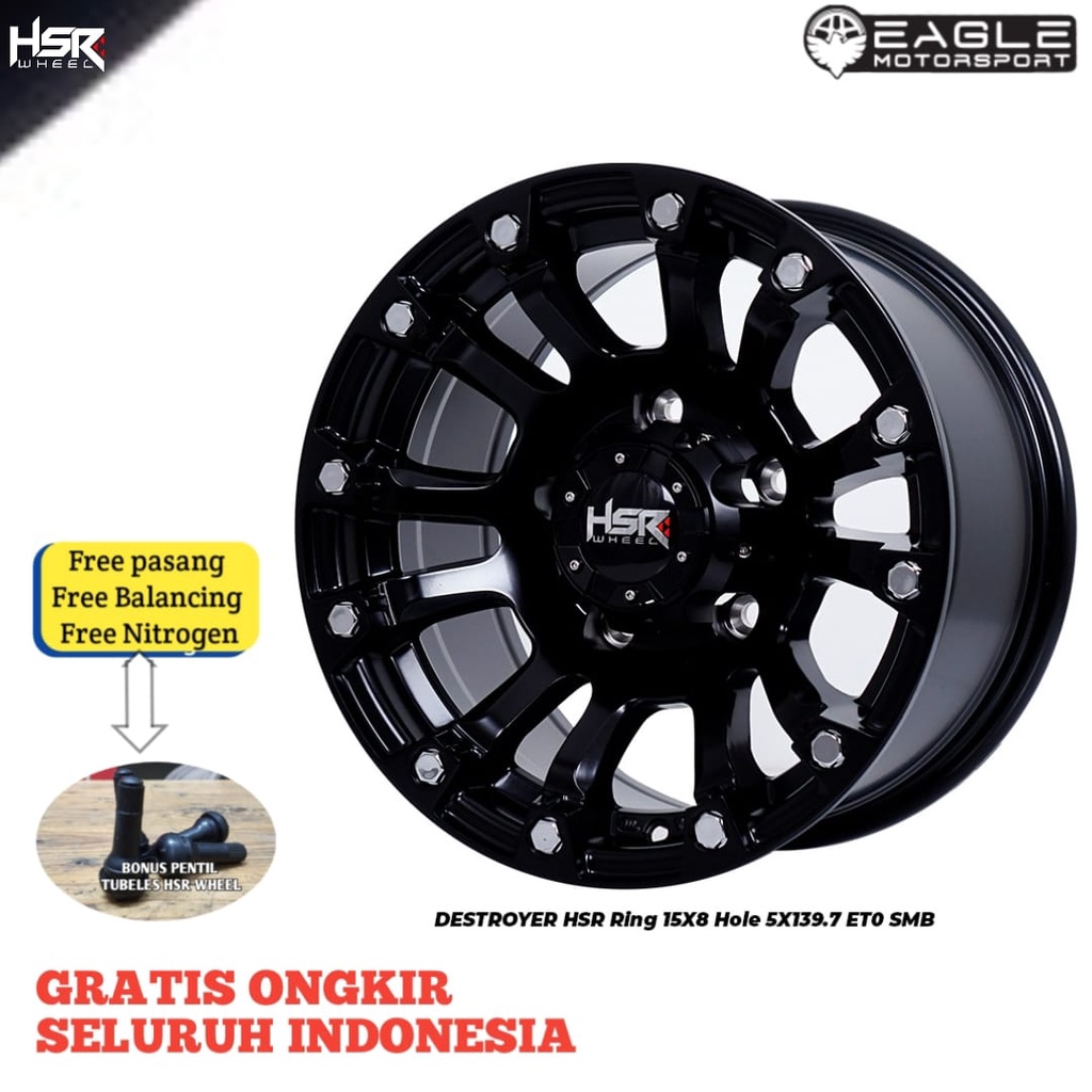 Jual VELG MOBIL OFFROAD R15 PELEK FEROZA TAFT KATANA HSR WHEEL