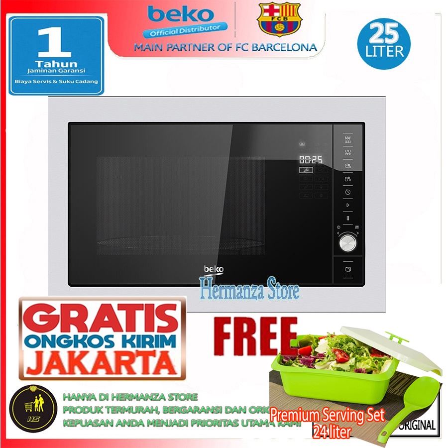 Jual Beko Built in Microwave Oven dan Grill 25 Liter MGB25332BG