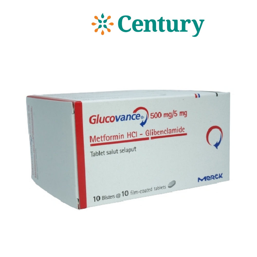 Jual GLUCOVANCE 5 MG TAB 500 MG 1 STRIP ISI 10TAB / METFORMIN ...