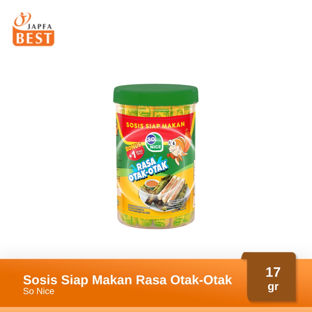 Jual Sosis Ikan So Nice Siap Makan Rasa Otak Otak 24 Pcs X 17 Gr