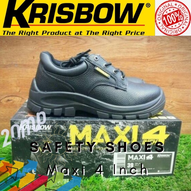 Jual Sepatu Pengaman Safety Shoes Maxi Inch Original Krisbow Shopee