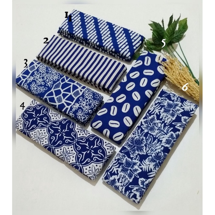 Jual Kain Batik Cap Garutan Warna Navy Kain Batik Meteran Kain Batik Premium Kain Batik