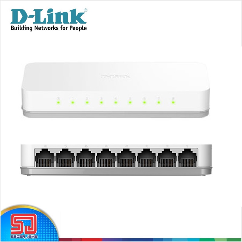 Jual D-Link DES-1008C Ethernet Desktop Switch Hub 8 Port LAN 100 Mbps ...