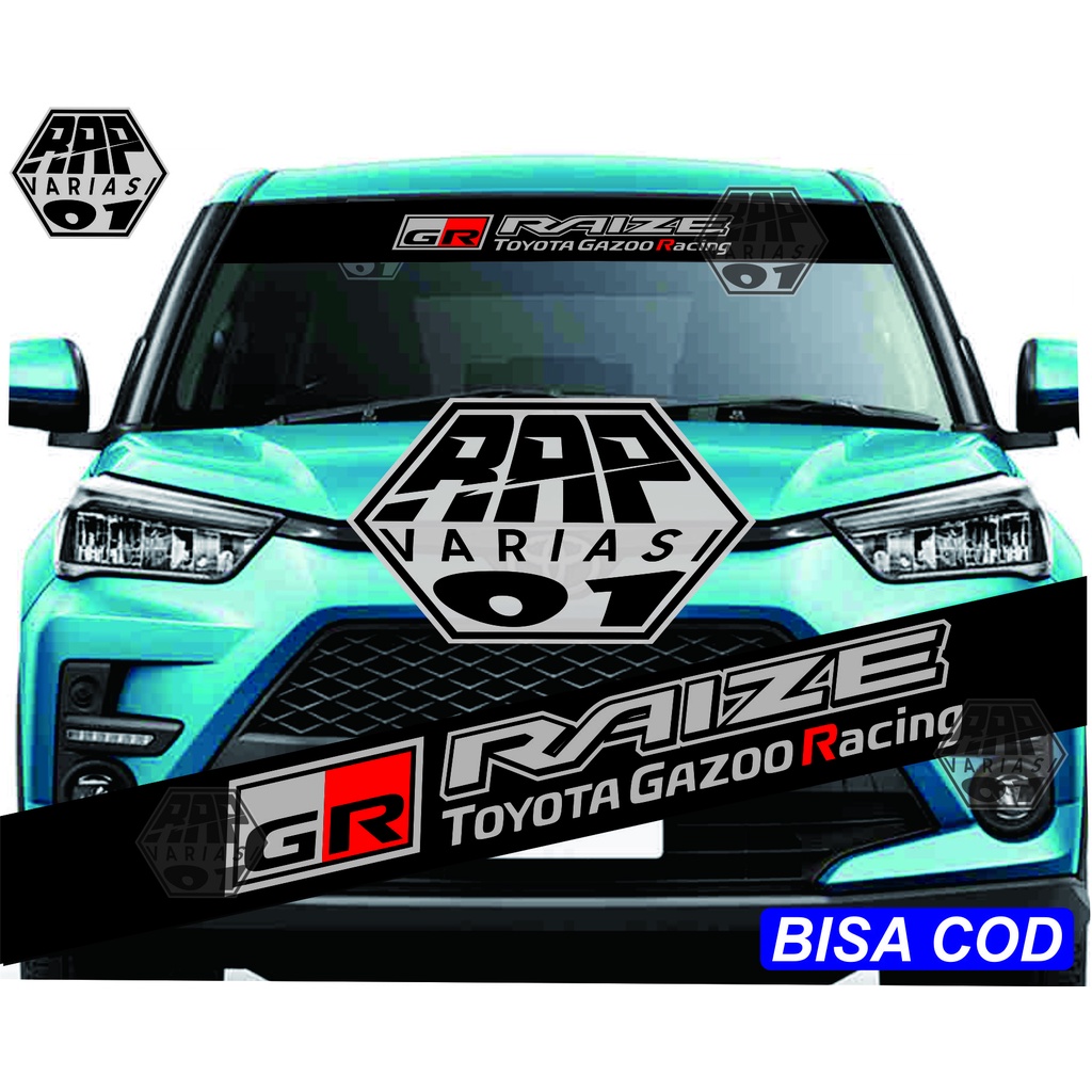 Jual stiker kaca mobil,stiker GR RAIZE,stiker jdm | Shopee Indonesia