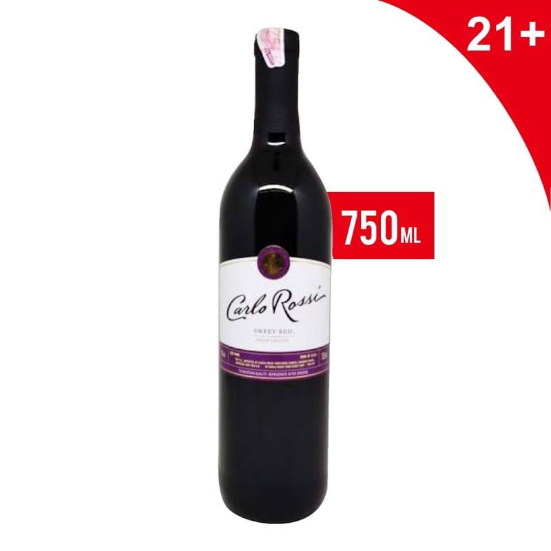 Jual Wine Carlo Rossi Sweet Red 750ml Shopee Indonesia