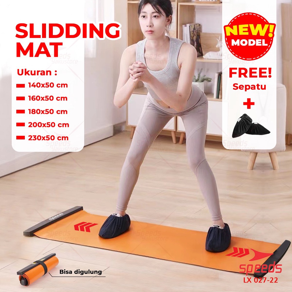 Jual SPEEDS Sliding Mat Alat Fitness Gesek Kaki Portabel Alat