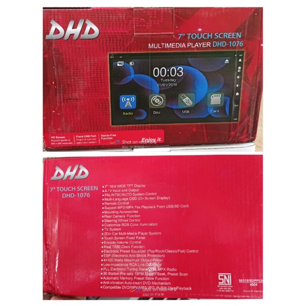 Jual DHD-1076 HEAD UNIT 7