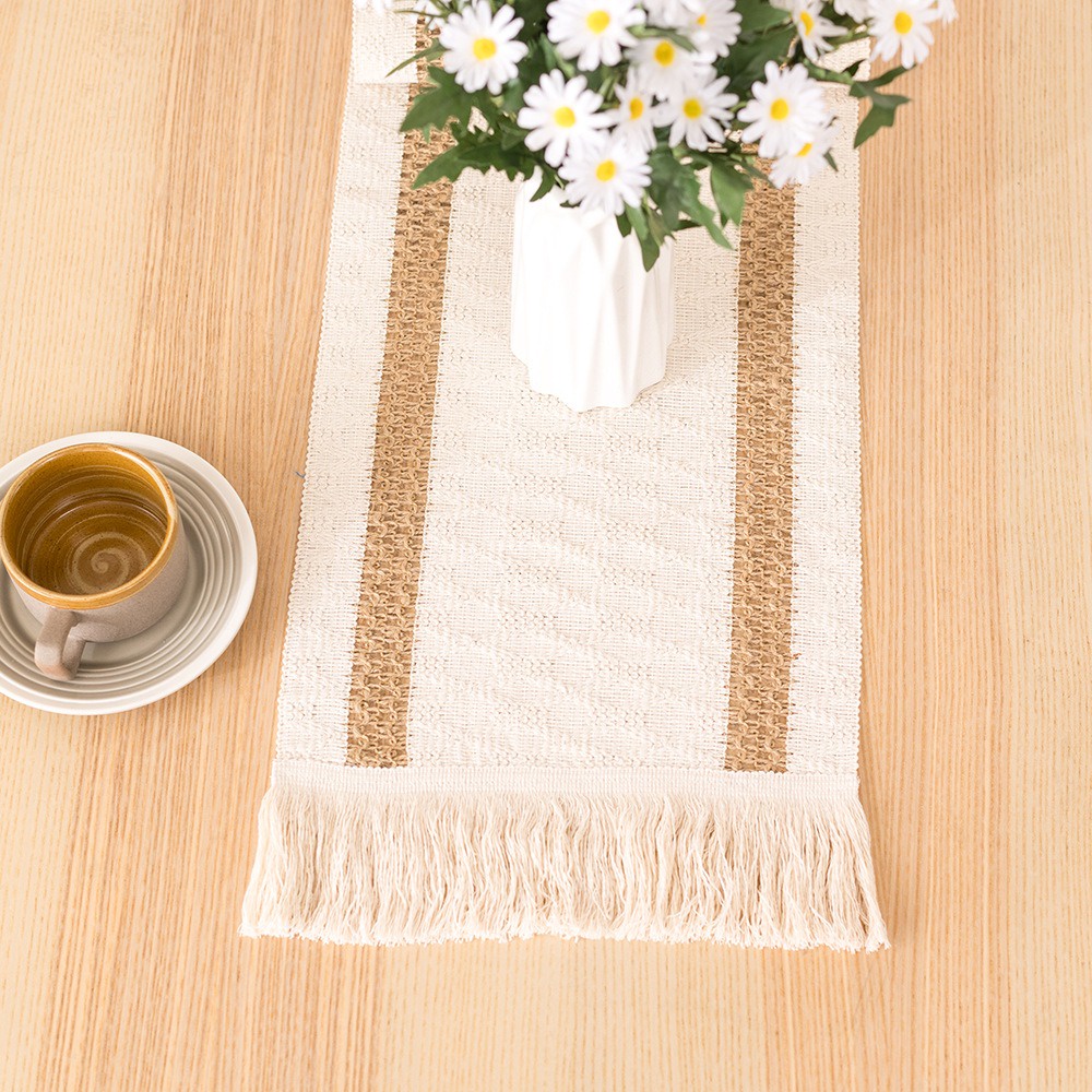 Jual Clara Table Runner Alas Tatakan Taplak Meja Makan Rajut Wol Panjang Macrame Aesthetic