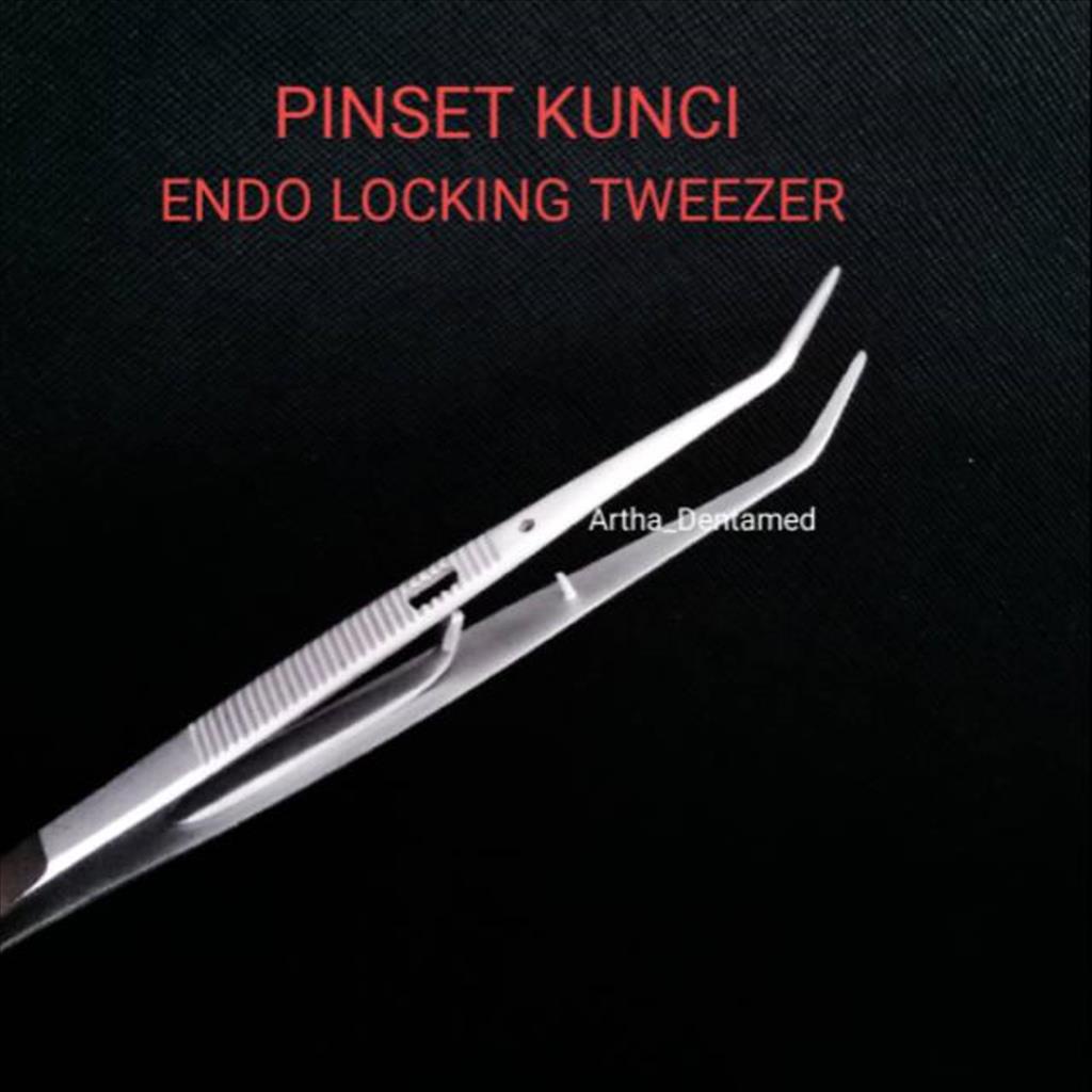 Jual DENTAL PINSET KUNCI / ENDO LOCKING TWEEZER / PINSET ENDO Shopee Indonesia