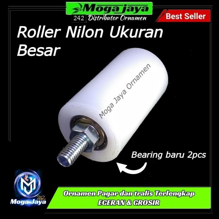 Jual Roller Nilon Besar Roda Penuntun Rel Pintu Pagar | Shopee Indonesia