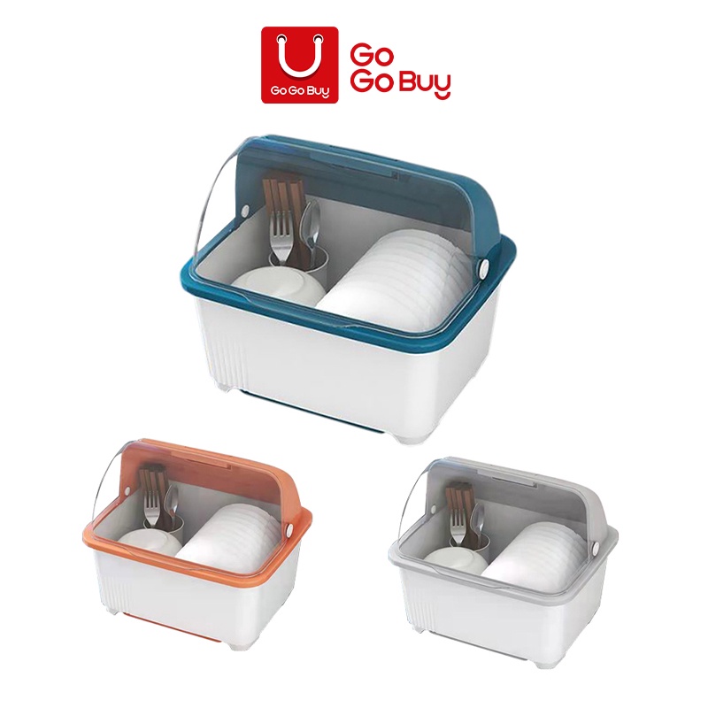 Jual GoGoBuy Rak Piring Plastik Tertutup / C47 Tempat Penyimpanan Alat