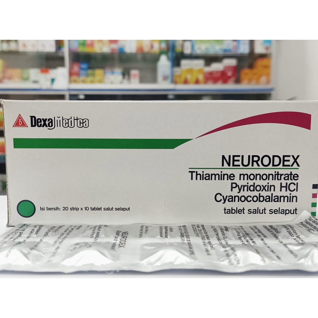 Jual Neurodex Vitamin B1, B6, B12 B Complex Vitamin Saraf Isi 10 Tablet ...