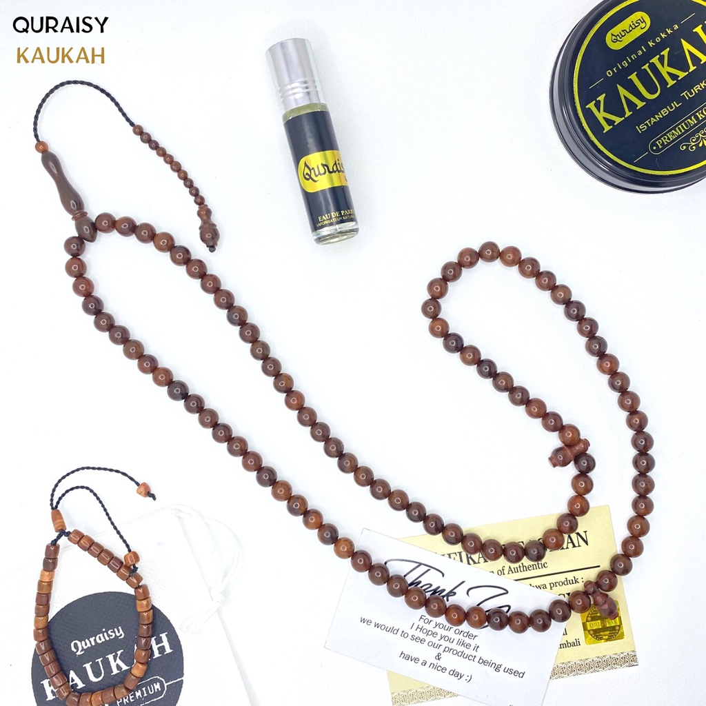 Jual Tasbih Kokka Sedang 99 Butir Bersertifikat FREE Parfum & Gelang ...